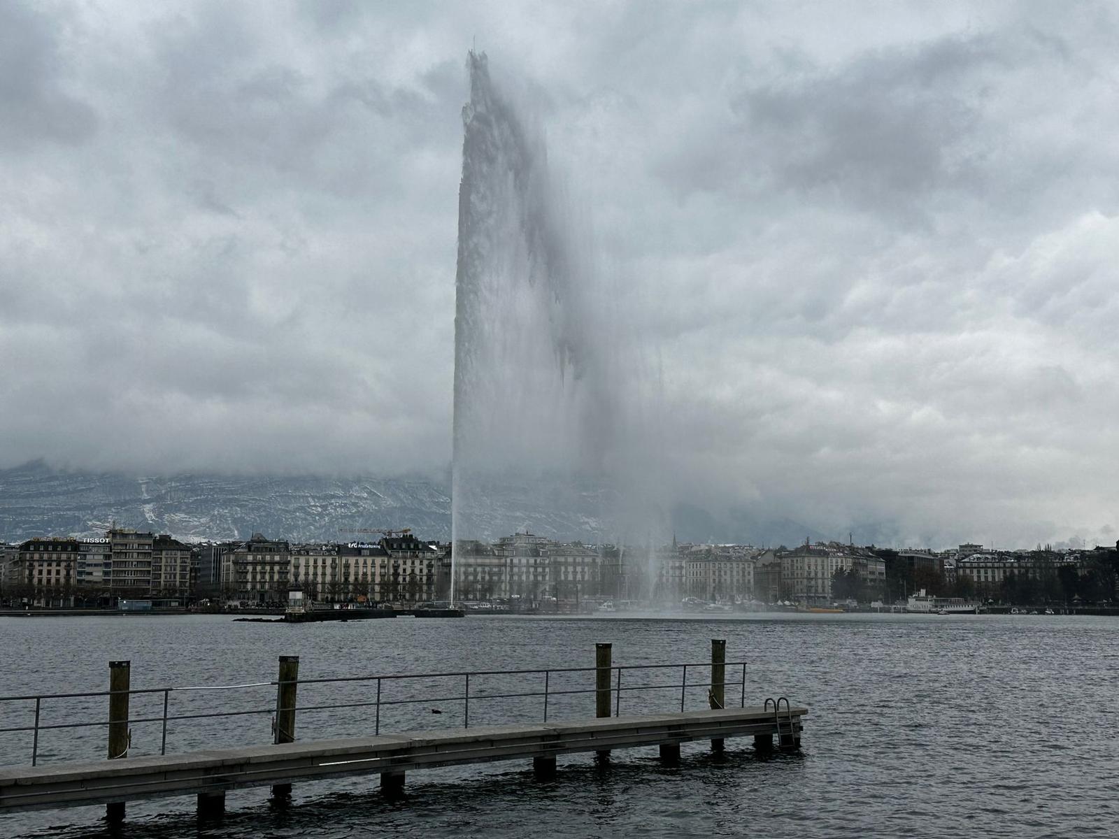 A Fountain by the Waterfront